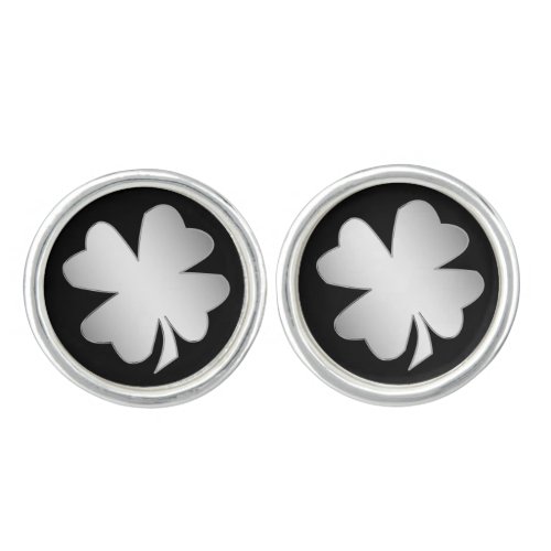 Silver Shamrock Cufflinks