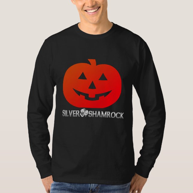 Silver Shamrock Jack O'Lanternrn T-Shirt (Front)