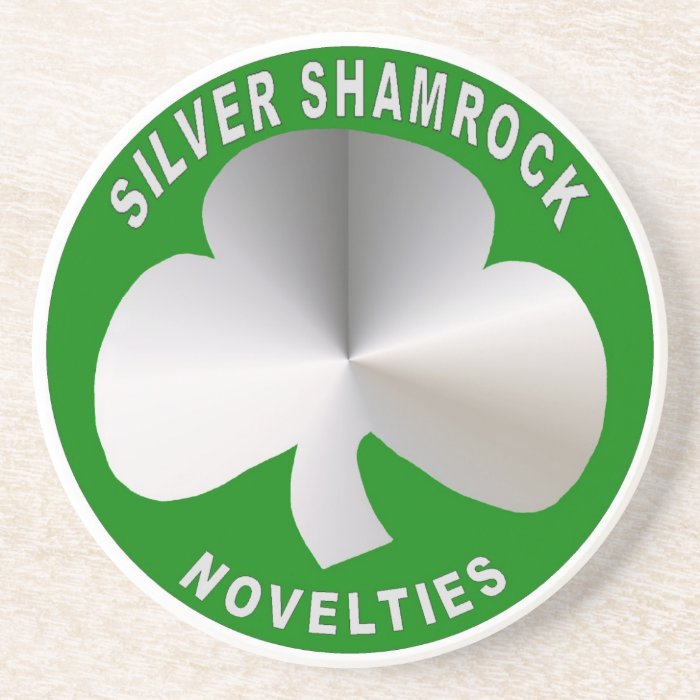 Silver Shamrock Novelties Drink Coaster