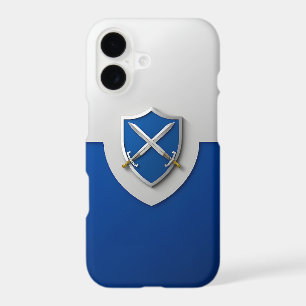 Silver Shield with Crossed Swords iPhone 17 Case