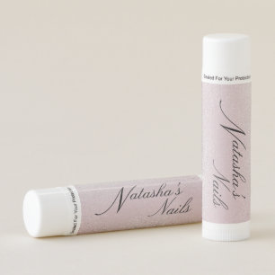 Silver Shimmer Dust and Pink Promotional Lip Balm