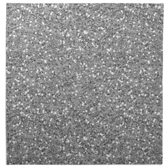 Silver Shimmer Glitter Cloth Napkin
