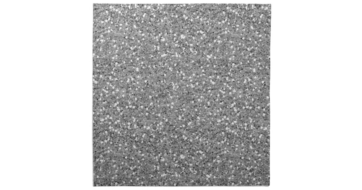 Silver Shimmer Glitter Cloth Napkin | Zazzle