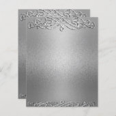 Silver Shimmer Glitter Template Background (Front/Back)