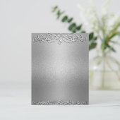 Silver Shimmer Glitter Template Background (Standing Front)