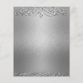 Silver Shimmer Glitter Template Background (Back)