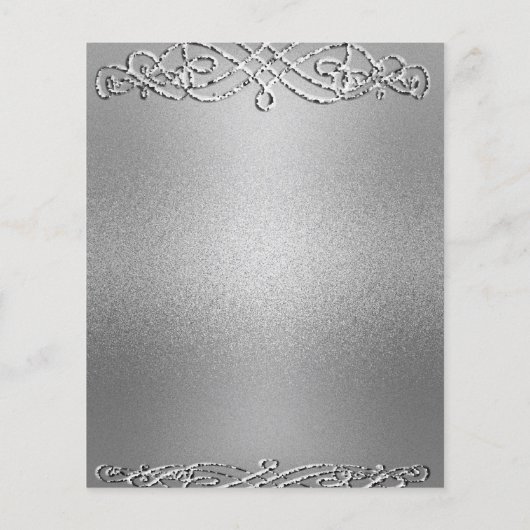 Silver Shimmer Glitter Template Background (Back)