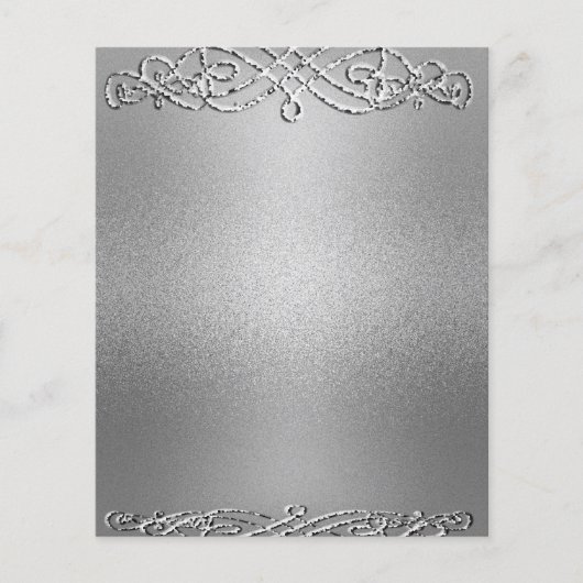 Silver Shimmer Glitter Template Background (Front)