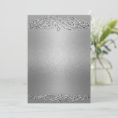 Silver Shimmer Glitter Template Background (Standing Front)