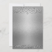 Silver Shimmer Glitter Template Background (Back)