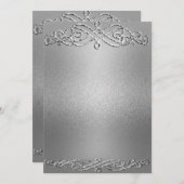 Silver Shimmer Glitter Template Background (Front/Back)
