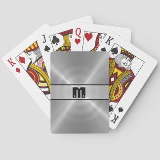 Silver Shiny Stainless Steel Metal 3 Poker Cards