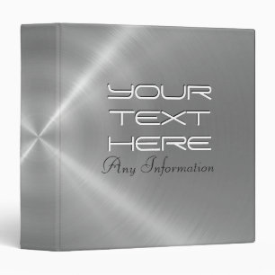 Silver shiny stainless steel metal binders