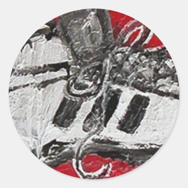 SILVER SHOES CLASSIC ROUND STICKER (Front)