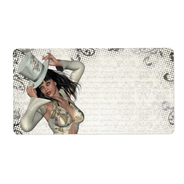 Silver showgirl label (Front)