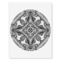 Silver Silk Glow Vignette Mandala