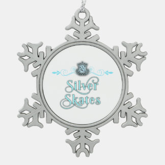 Silver Skates Ornament