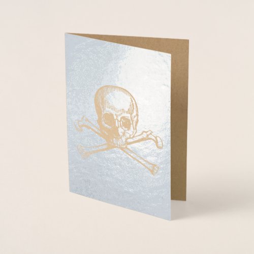 Silver Skull Foil Card