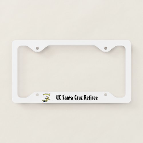 Silver Slug Retiree License Plate Frame