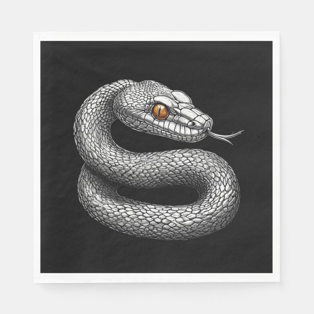 Silver snake napkins (Front)