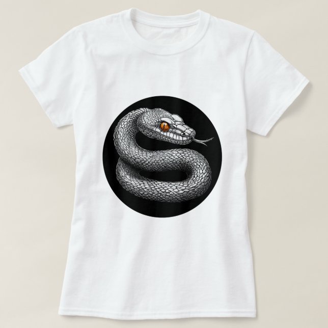 Silver snake T-Shirt (Design Front)