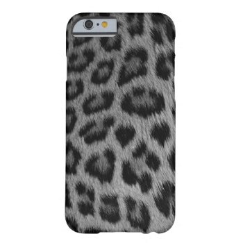 Silver Snow Leopard Iphone 6 Case by zarenmusic at Zazzle