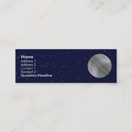 Silver Snow Moon Business Card Templates