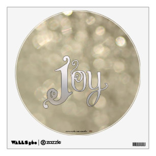Silver Snowdust - Joy Wall Decal