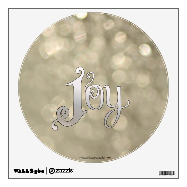 Silver Snowdust - Joy Wall Decal (Front)