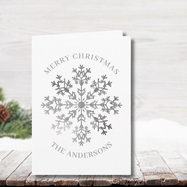  Silver Snowflake Christmas Card  (Creator Uploaded)