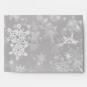 Silver Snowflake Christmas Envelope