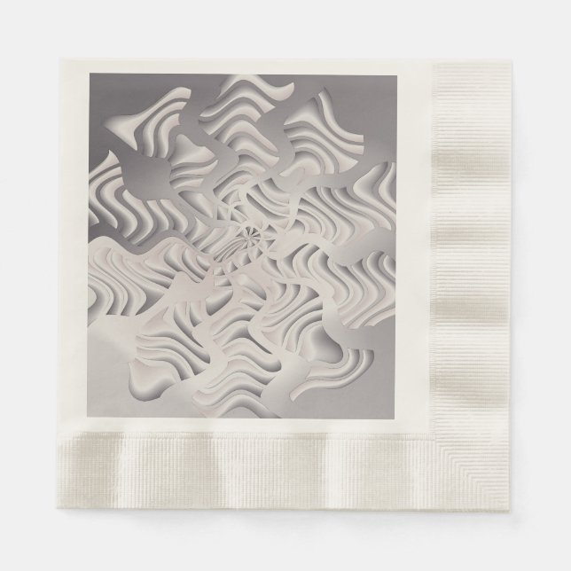 silver snowflake napkins (Front)