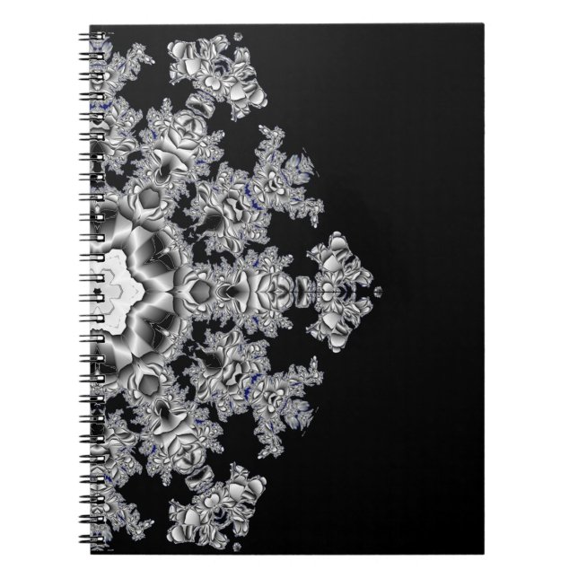 Silver Snowflake Notebook (Front)