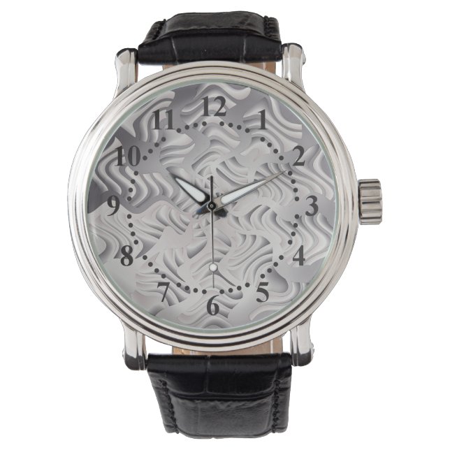 silver snowflake watch (Front)