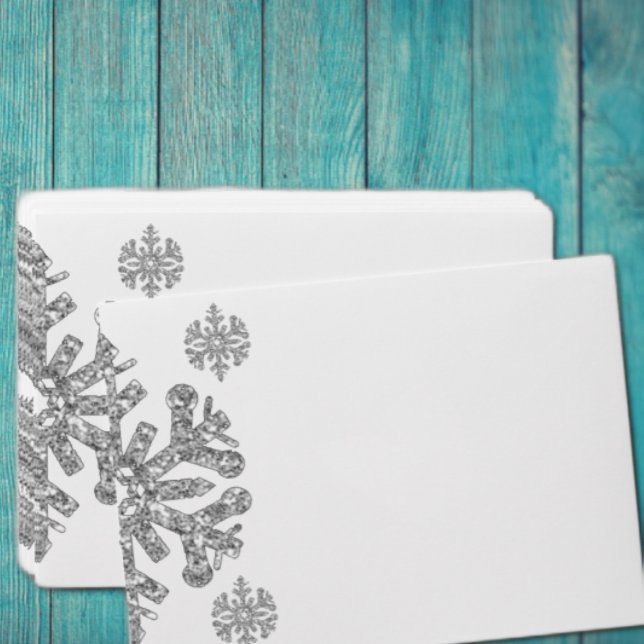 Silver Snowflake Winter Bridal Shower Envelope (Creator Uploaded)