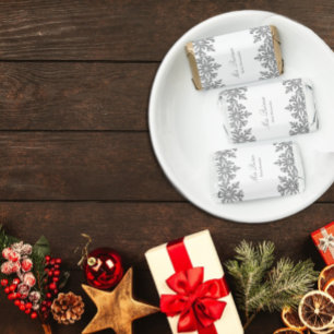 Silver Snowflake Winter Quinceanera Hershey's Miniatures