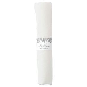 Silver Snowflake Winter Quinceanera Napkin Bands