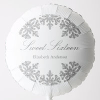 Silver Snowflake Winter Sweet 16