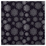 Silver snowflake with fish scales pattern fabric