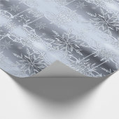 Silver snowflake wrapping paper (Corner)
