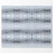 Silver snowflake wrapping paper (Flat)