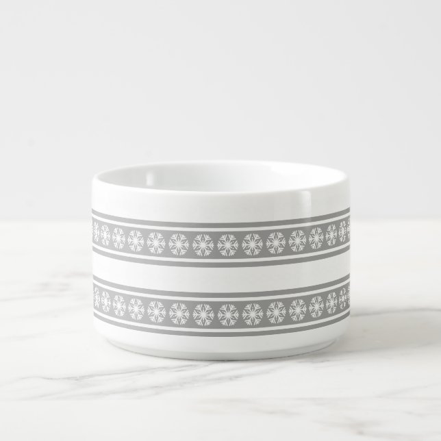 Silver Snowflakes  Bowl (Center)