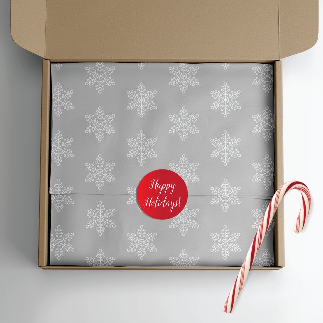 Silver Snowflakes Christmas Tissue Paper (Creator Uploaded)