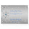 Silver Snowflakes Crystals Blue Pearls Wedding