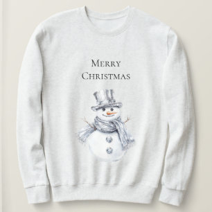 Silver Snowman Christmas Sweatshirt