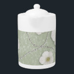 Silver Spa Teapot<br><div class="desc">Silver Spa by Aud Arrt</div>