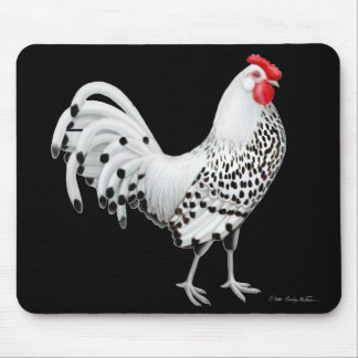 Silver Spangled Hamburg Chicken Mousepad