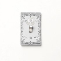 Silver Sparkle Carriage Cinderella Princess Royal Light Switch Cover