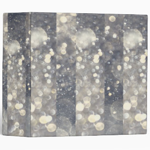 Silver Sparkle Glitter Glamour Glam Modern Trendy Binder