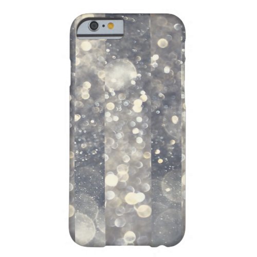 Silver Sparkle Glitter Glamour Glam Modern Trendy Barely There iPhone 6 Case